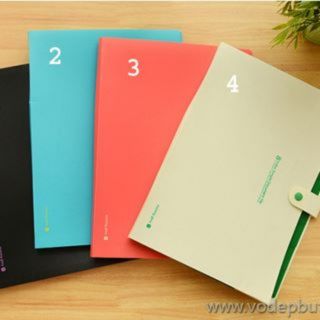 Cặp nhựa đựng giấy tờ tài liệu bài kiểm tra 8 ngăn