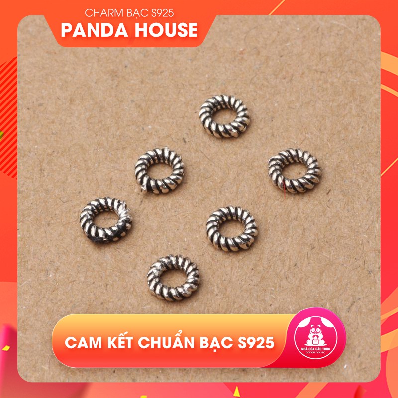 Charm hợp kim chặn hạt hình lò xo tròn 5mm - Panda House