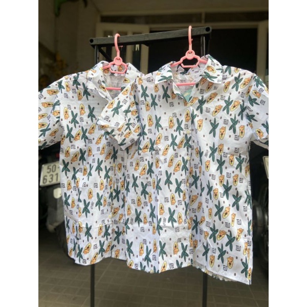 Áo Sơ Mi Tay Ngắn Unisex Cổ Bẻ Phong Cách Hàn Quốc Freesize
