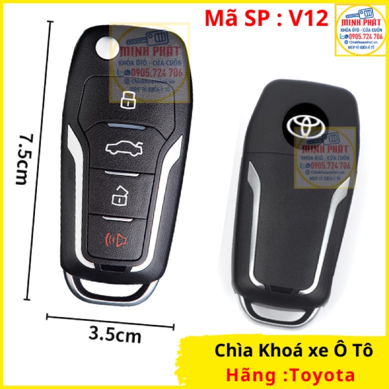 Chìa Khoá Gập Xe Vios 2015 - 2022