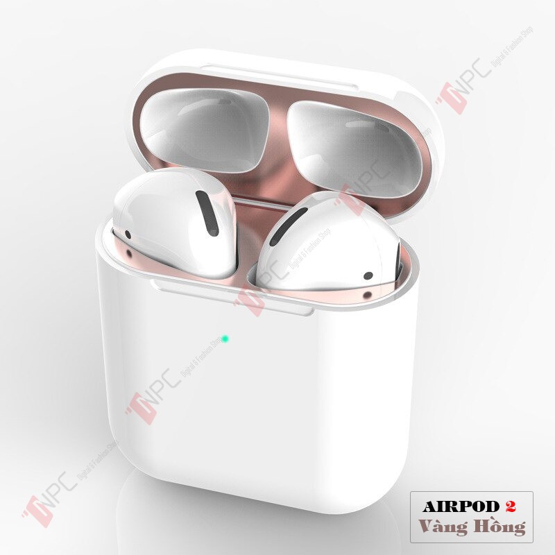 Miếng Dán Kim Loại Chống Bẩn Dành Cho AirPods Pro | 2 | 1