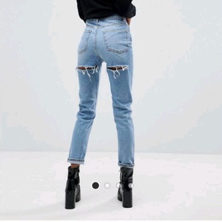 Jeans 26-35 Quần baggy jeans rách mông (ảnh thật hình đầu tiên)