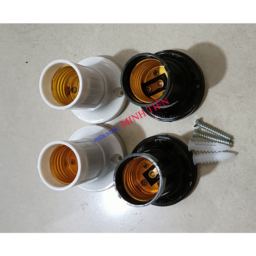 Đuôi đèn, đui đèn xoáy E27 kiểu treo, ngồi, xéo Vina