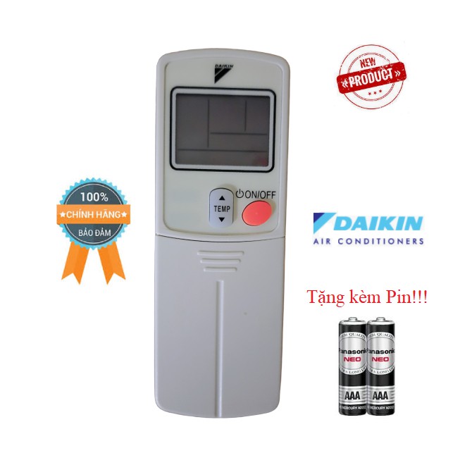 Điều khiển điều hòa Daikin- Hàng mới chính hãng 100% Tặng kèm Pin