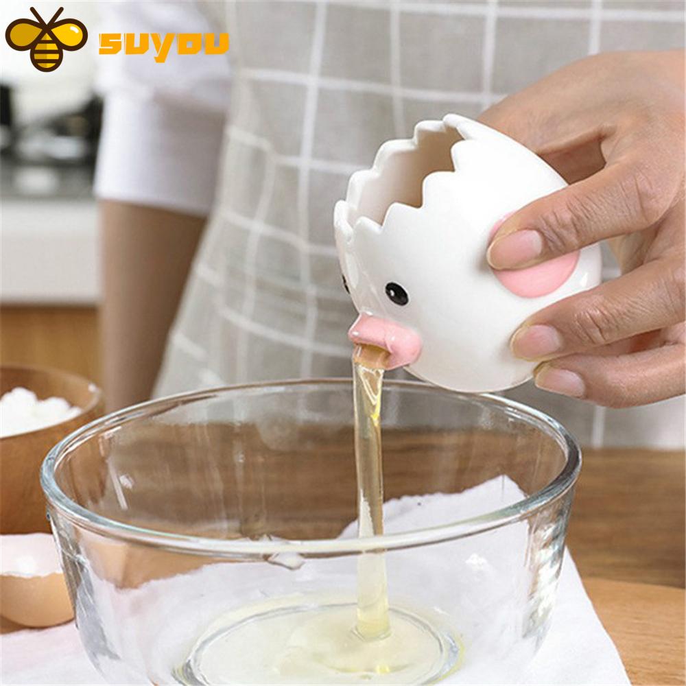 Dụng Cụ Tách Lòng Trắng Trứng Gà Bằng Sứ Hình Hoạt Hình Nhiều Màu Sáng Tạo