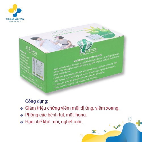 Muối biển nha đam Dr.Green (Hộp 30 gói)