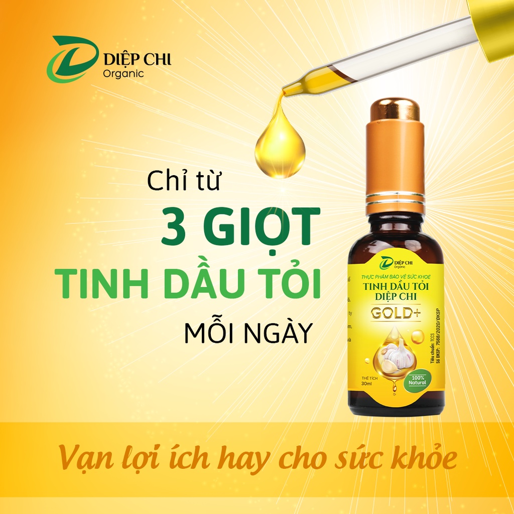 Tinh Dầu Tỏi Diệp Chi Gold (+) Nguồn Kháng Sinh Tự Nhiên Cho Bé và Gia Đình