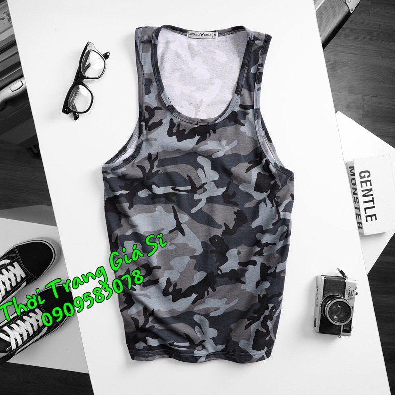 Áo Ba Lỗ Tanktop Lính Đập Tan Nóng Bức Chất Vải Cotton 100% mặc Gym, hay Đồ Ngủ Vải Co Giãn Thõa Mái Vận Động