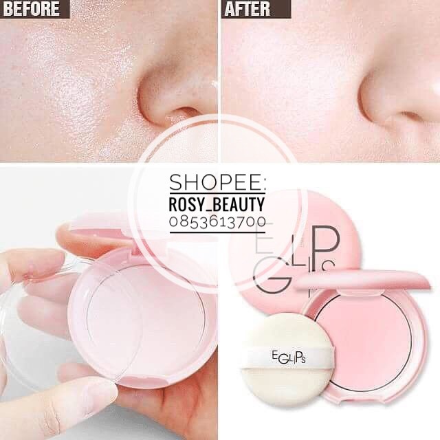 (CHÍNH HÃNG) Phấn Phủ Kiềm Dầu - Tạo Độ Bóng Hồng Hào Cho Làn Da Eglips Glow Powder Pact