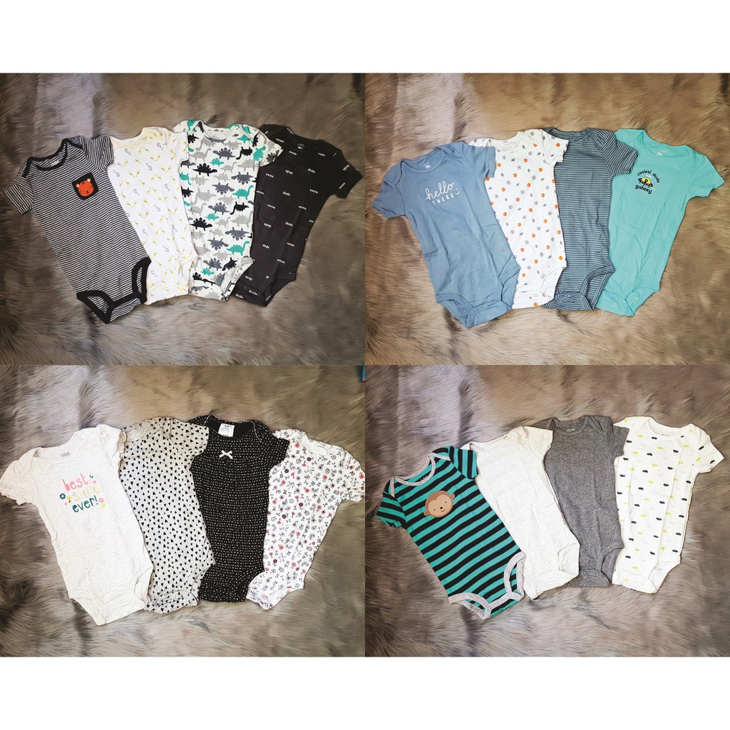 Set hộp 4c bodysuit, body chip bé trai, bé gái