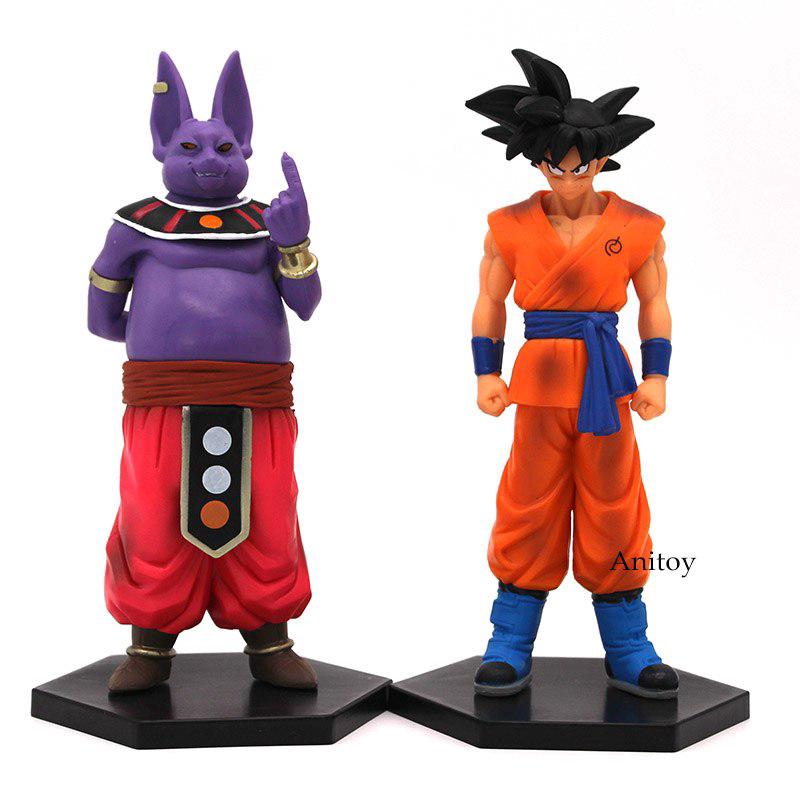 Set 2 mô hình đồ chơi nhân vật son goku trong phim hoạt hình " Dragon Ball "