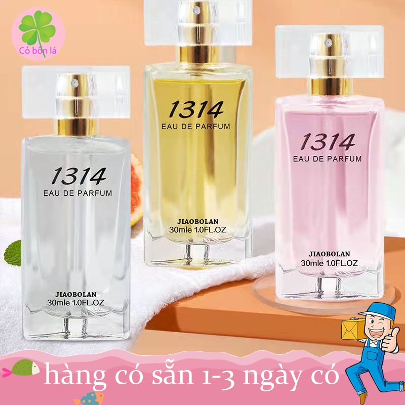 Nước Hoa Nữ 1314 Hương Hoa Cỏ Trái Cây Mùi Thơm Nhẹ Nhàng Thanh Lịch, Độ Lưu Hương Lâu Dung Tích 30ML