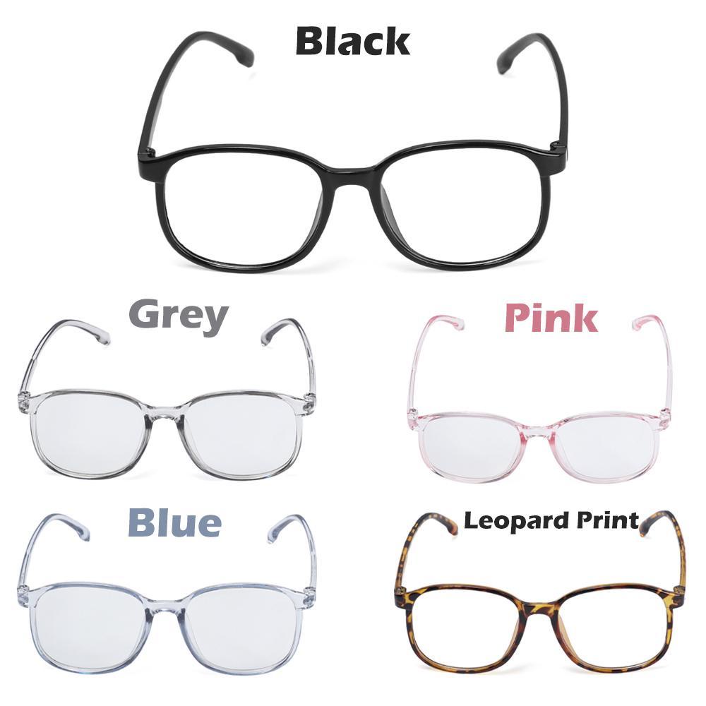 Mắt Kính Gọng Tròn Bằng Nhựa Trong Suốt Siêu Nhẹ Unisex