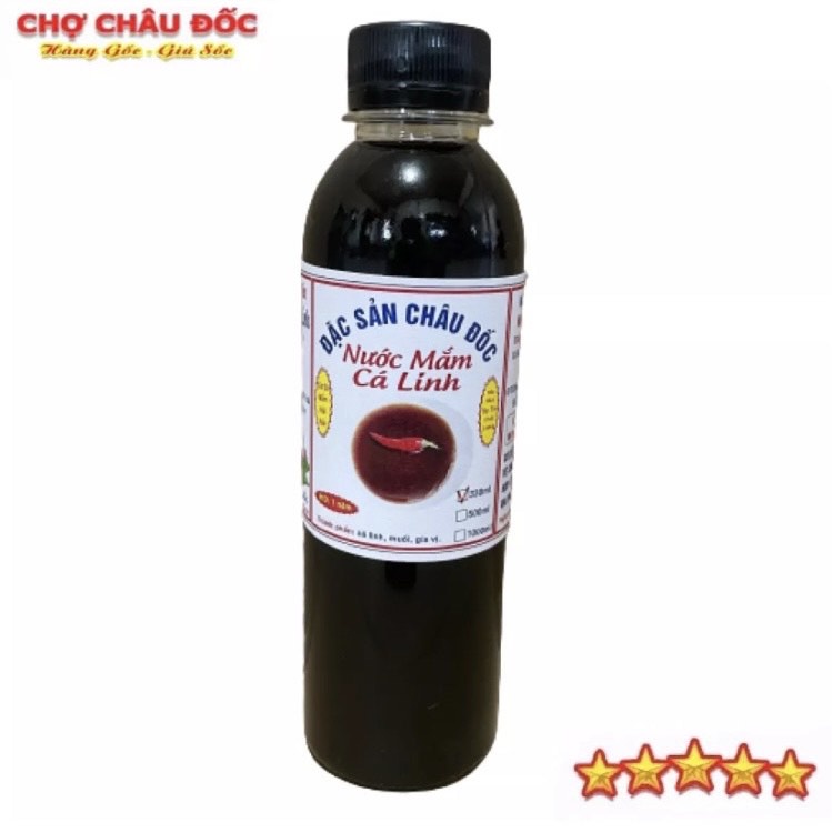 330ml Nước Mắm Cá Linh Nguyên Chất Châu Đốc Loại Thượng Hạng Hương Vị Đậm Đà