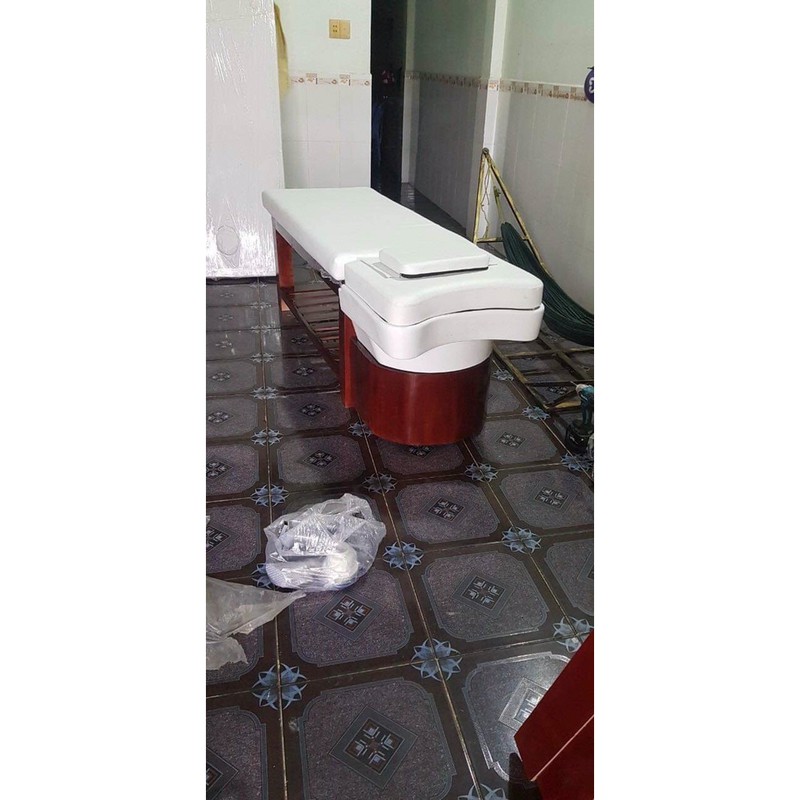 giường gội tai thỏ nhựa ( bồn gội nhựa )