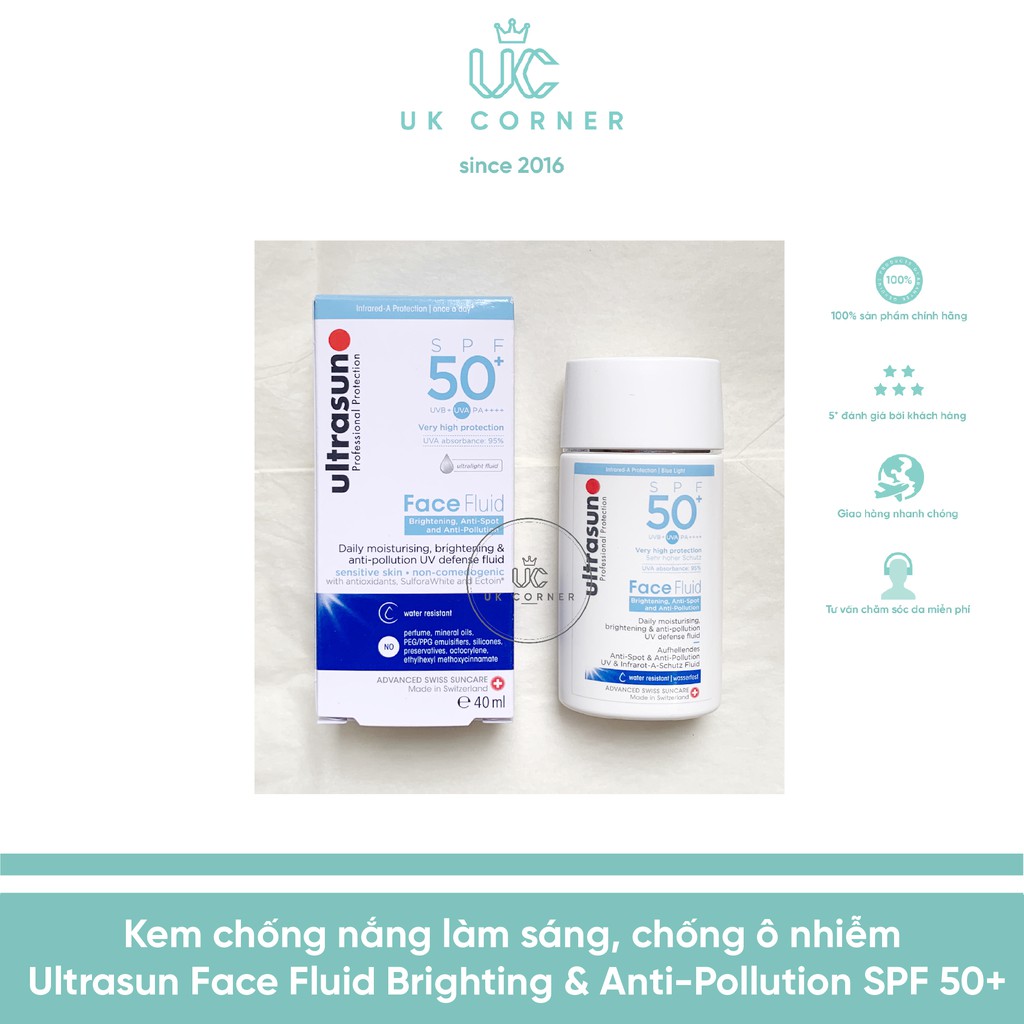 [BẢN MỚI] Kem chống nắng chống lão hóa cho da nhạy cảm Ultrasun Face Sun Lotion SPF 30 50ml