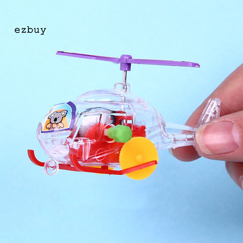 Máy Bay Đồ Chơi Mini Lên Dây Cót Thiết Kế Trong Suốt Dễ Thương Cho Bé