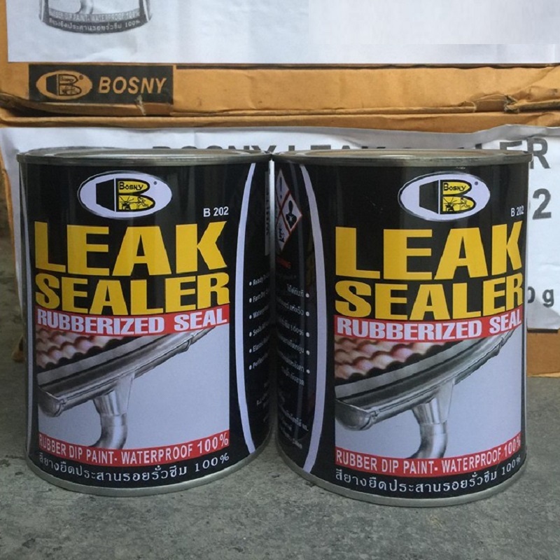 Sơn Phủ Cao Su Chống Dột Chống Thấm Leak Sealer Bosny B202 -Che Phủ Rò Rỉ Vết Nứt Mái Nhà, Máng Xối-vanphongpham.baolinh