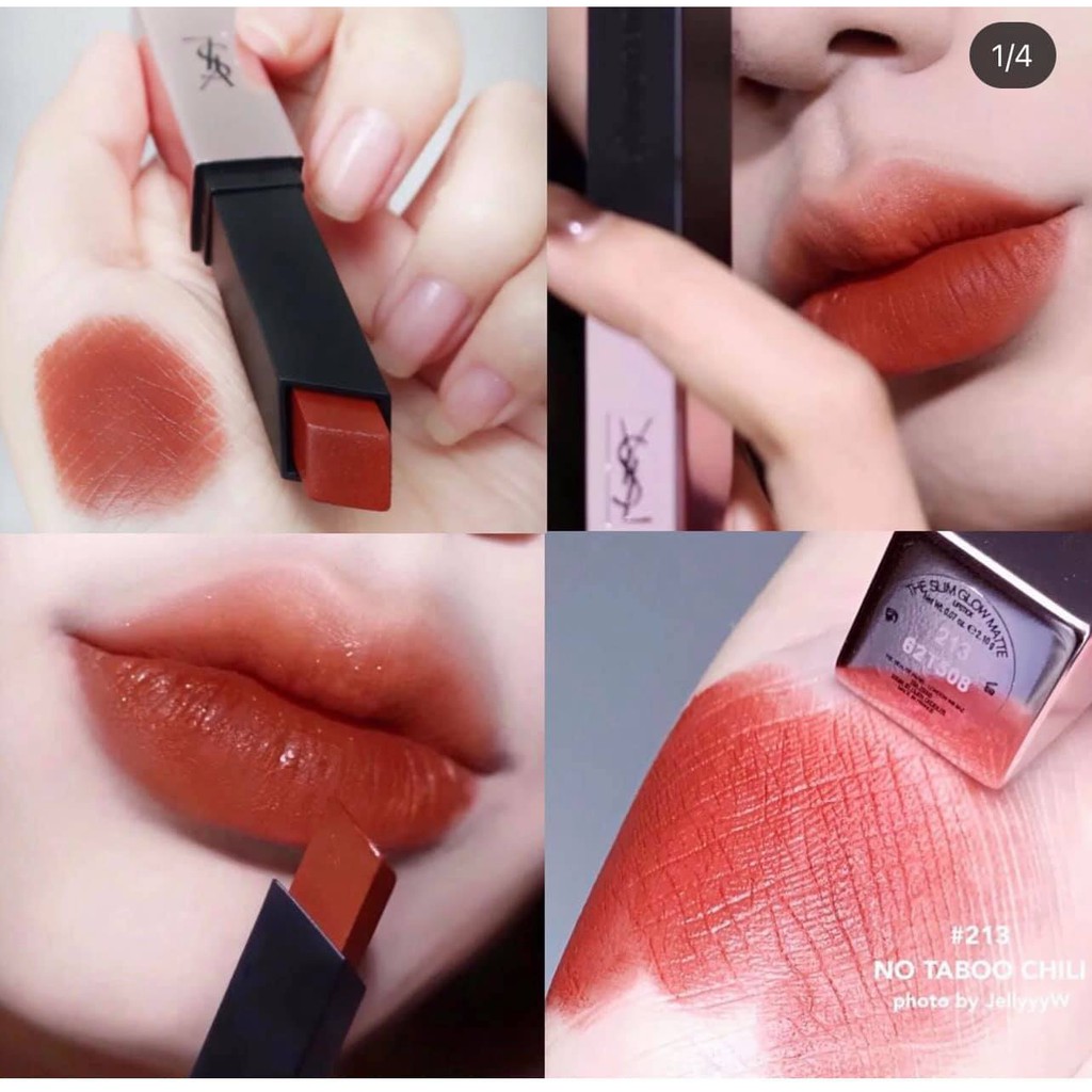 Son môi cao cấp YSL The Slim Glow Matte Lipstick HOT TREND 2021 | BigBuy360 - bigbuy360.vn