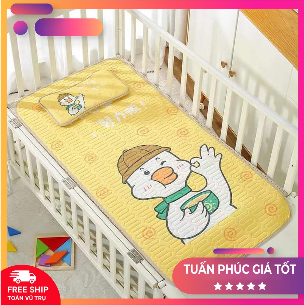 CHIẾU ĐIỀU HÒA CAO SU NON IN HÌNH 3D MỀM MẠI THOÀNG KHÍ CHO BÉ