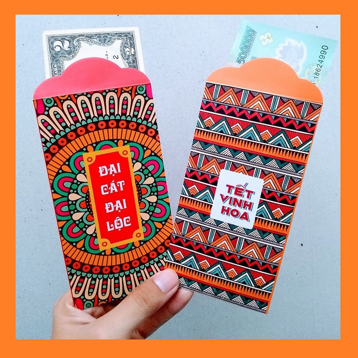 [ 10 cái 10 mẫu ] bao lì xì Tết 2023 giấy in đẹp - phong bì lì xì loại 1