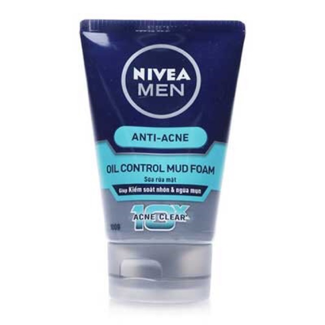 Sữa rửa mặt nivea men 100g