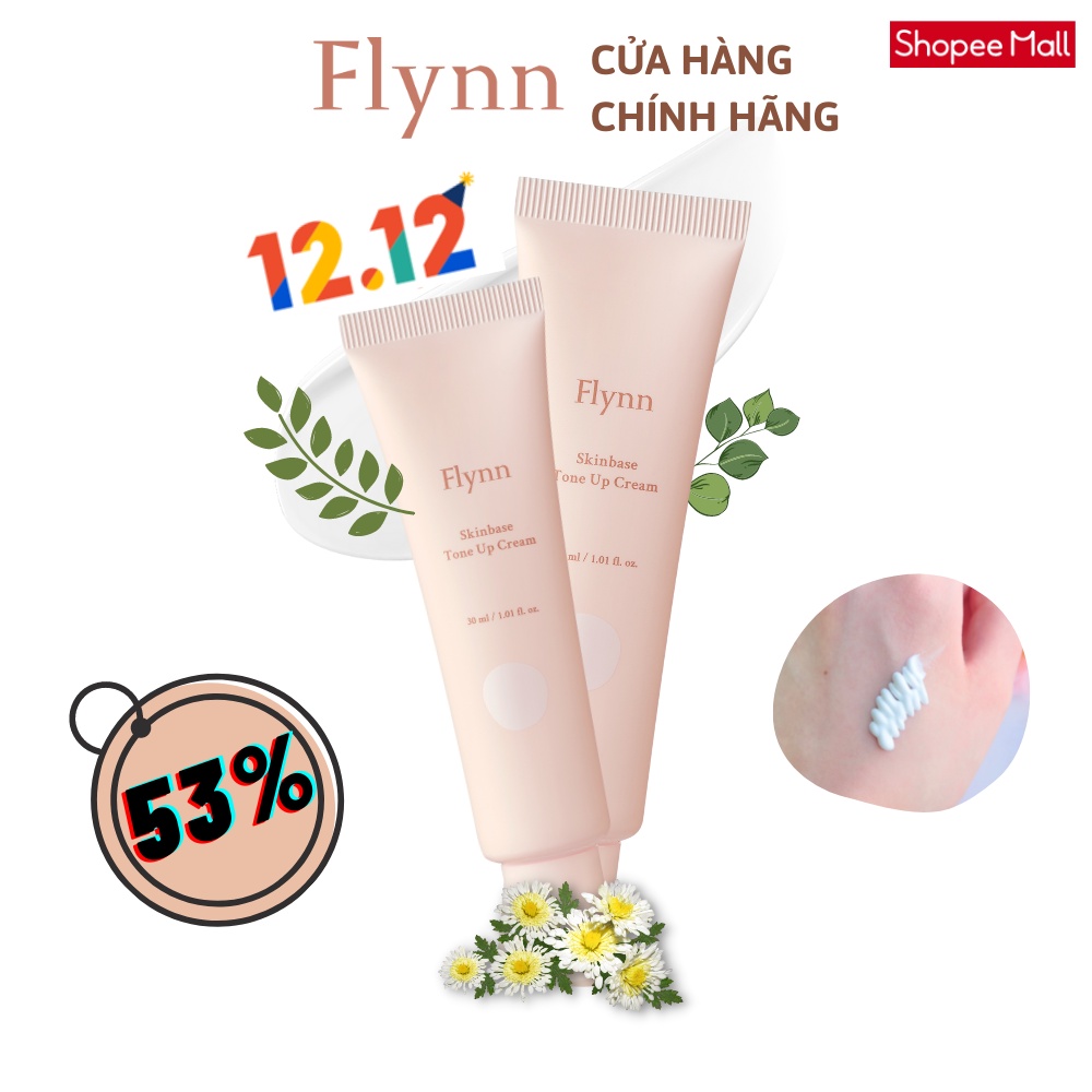 [Mã FLYNCREAM giảm tới 53%] Kem nâng tông da Skin Base Tone Up Flynn Hàn Quốc 30ml