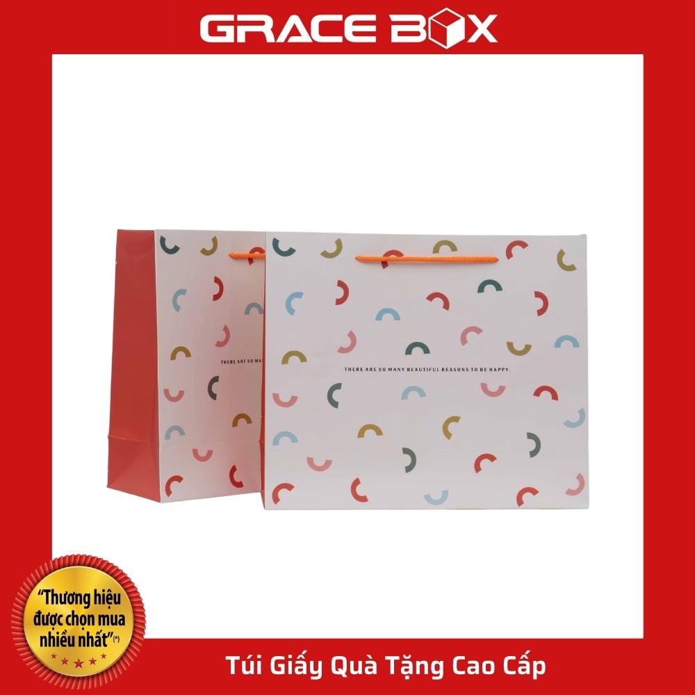 {Giá Sỉ} Túi Giấy Quà Tặng Cầu Vồng Cao Cấp - 27 x 32 x11 cm - Siêu Thị Bao Bì Grace Box