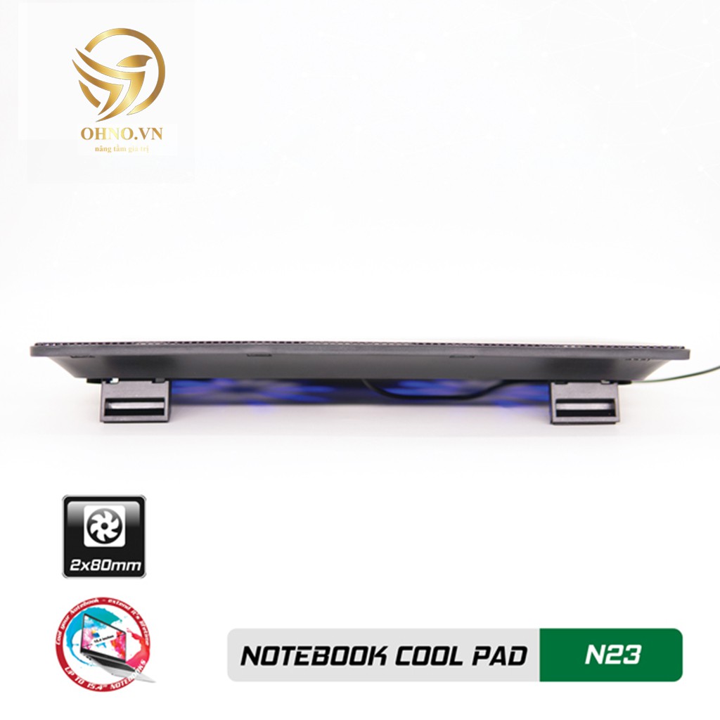 Đế Quạt Tản Nhiệt Laptop Gaming Cooler Master N23 2 FAN Chính Hãng Quạt Đế Tản Nhiệt Lap Top – OHNO Việt Nam