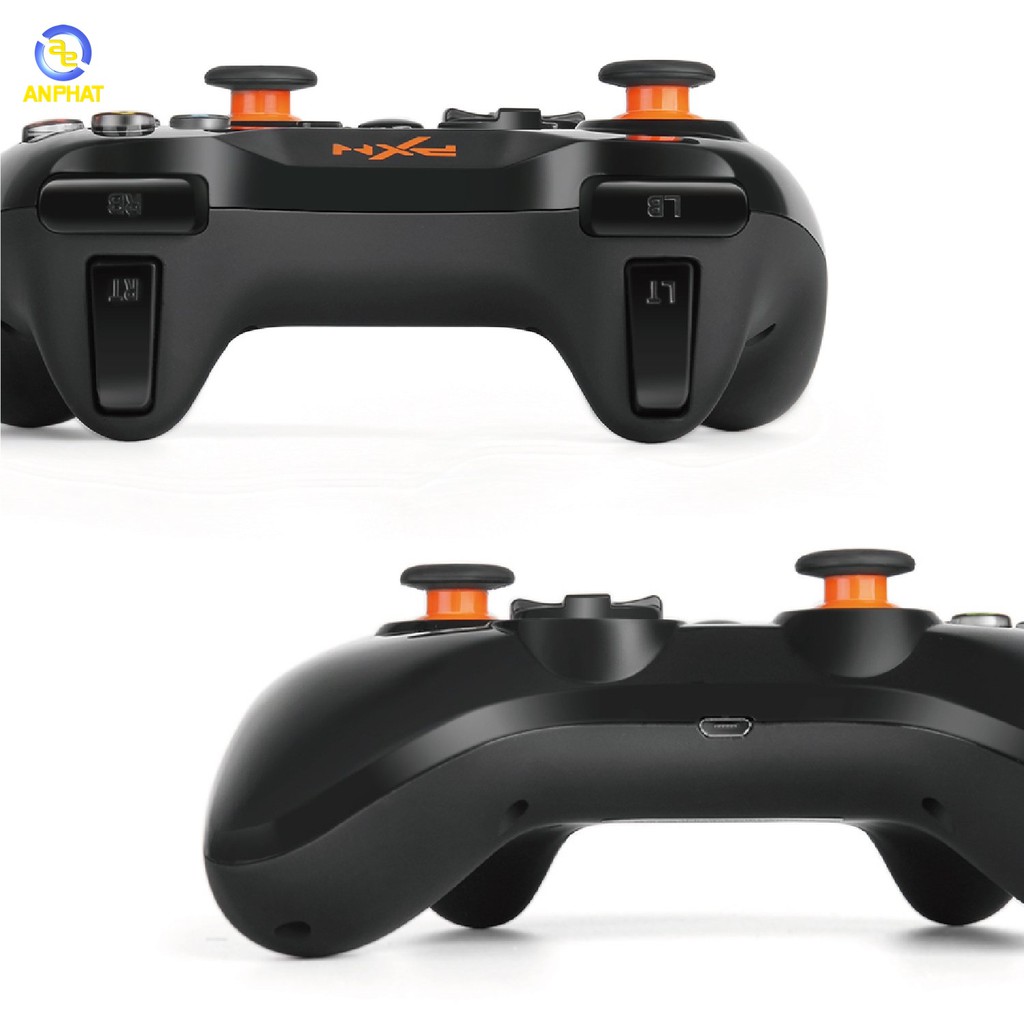 [Mã SKAMPUSH9 giảm 10% đơn 200K] Tay cầm chơi game không dây PXN 9613 Black Bluetooth form XBOX dành cho PC / Android /