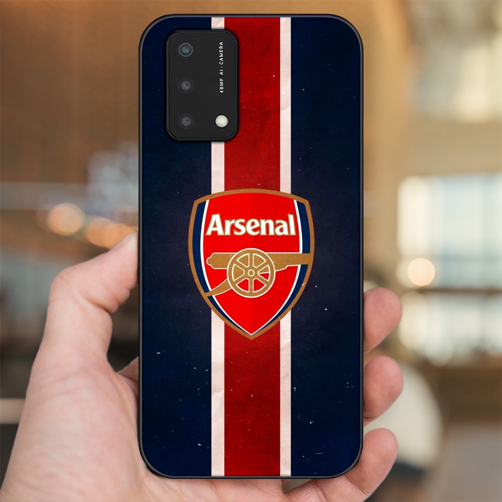 Ốp lưng Oppo A74, A93 5G, A95 viền đen in hình Arsenal FC