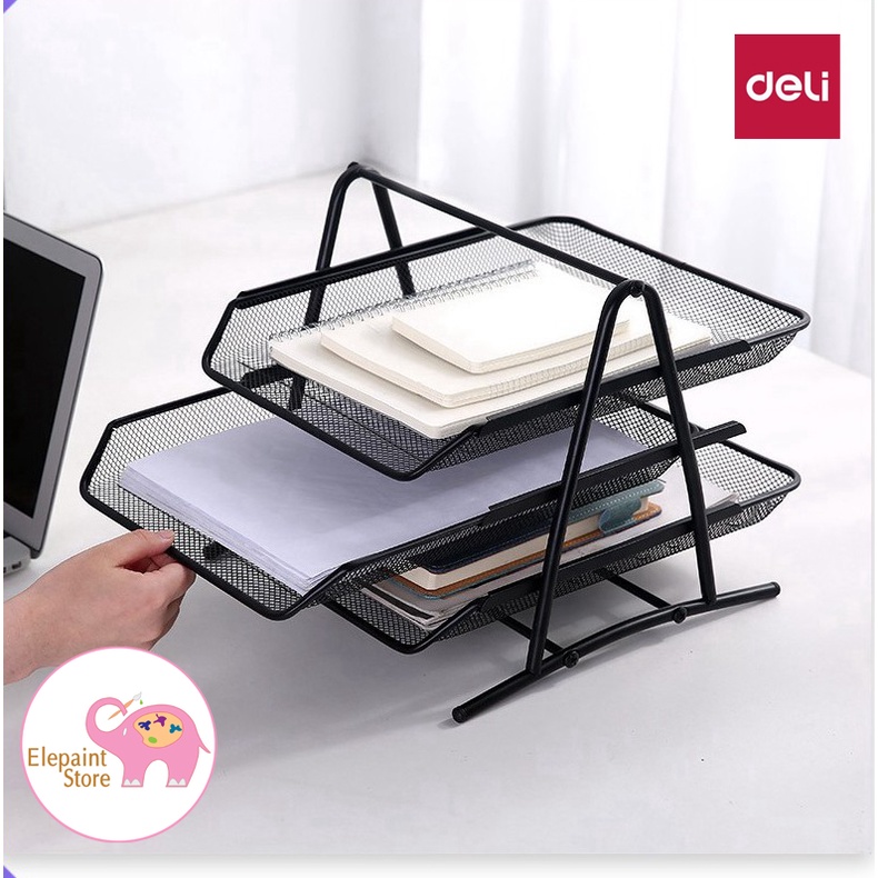 Giá để tài liệu 3 tầng A4 Deli 9181