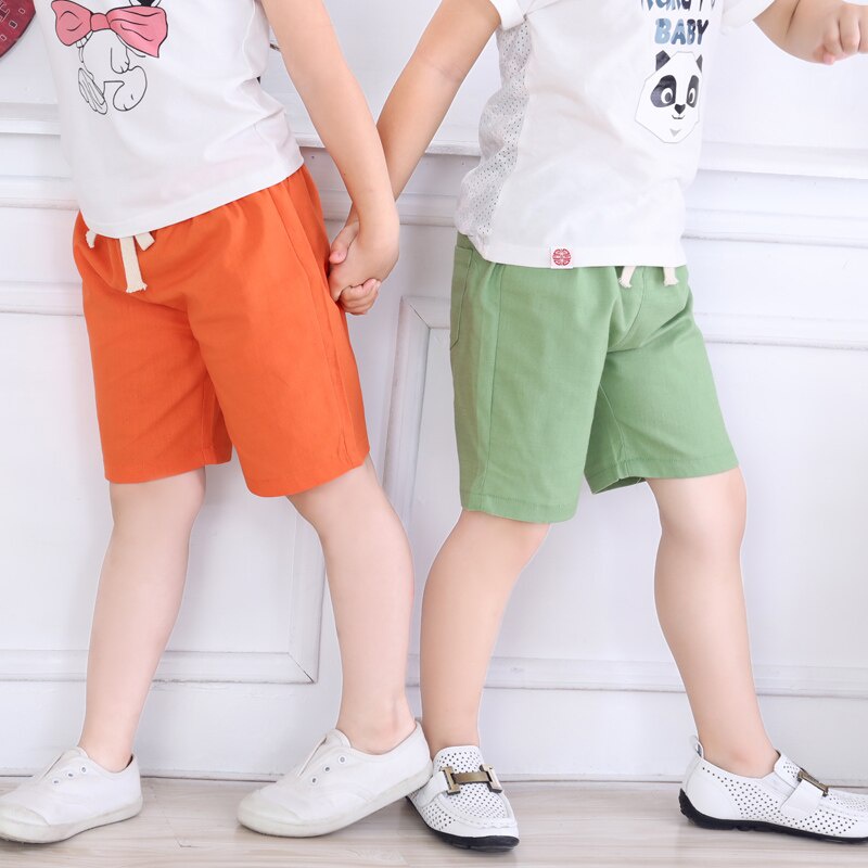 Quần Short Cotton + VảI Lanh MùA Hè Cho Bé Trai (3-7 TuổI)