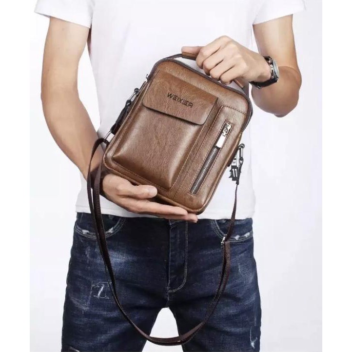 [BẢO HÀNH 1 NĂM] Túi đeo chéo da nam thời trang đựng Ipad, điện thoại, ví, đồ cá nhân KDR-TDC294 | BigBuy360 - bigbuy360.vn