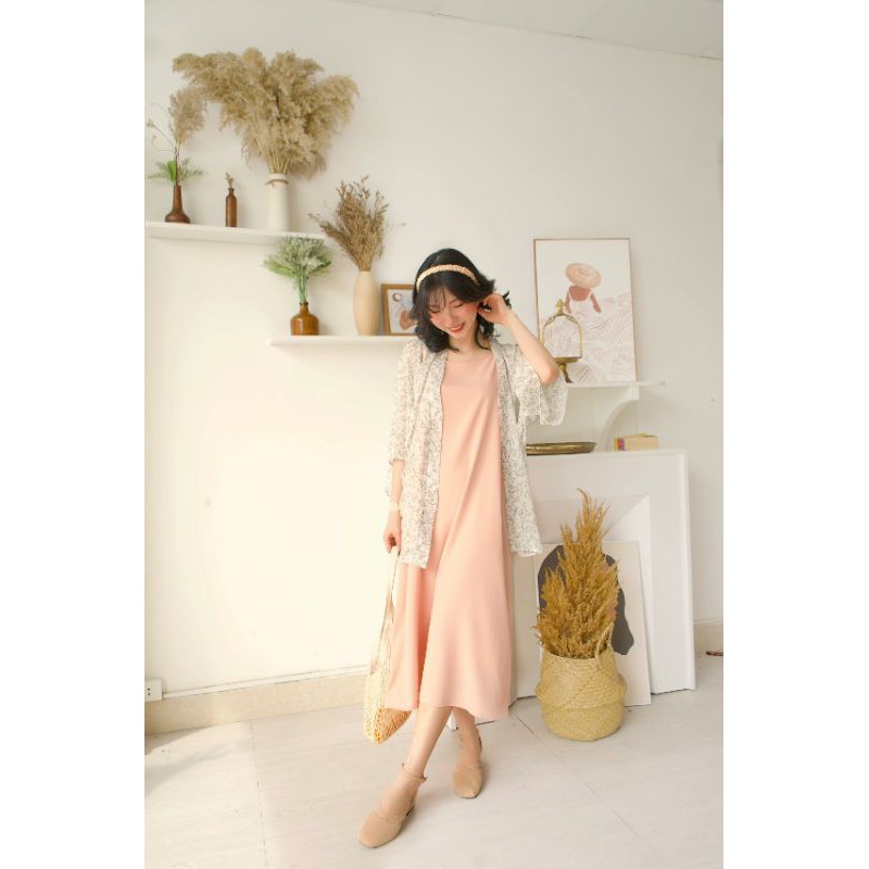 Long Cami Dress - Plain trơn