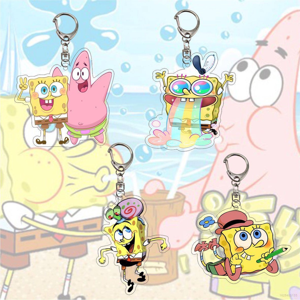 Móc khóa họa tiết hoạt hình SpongeBob Patrick Star dễ thương tiện lợi