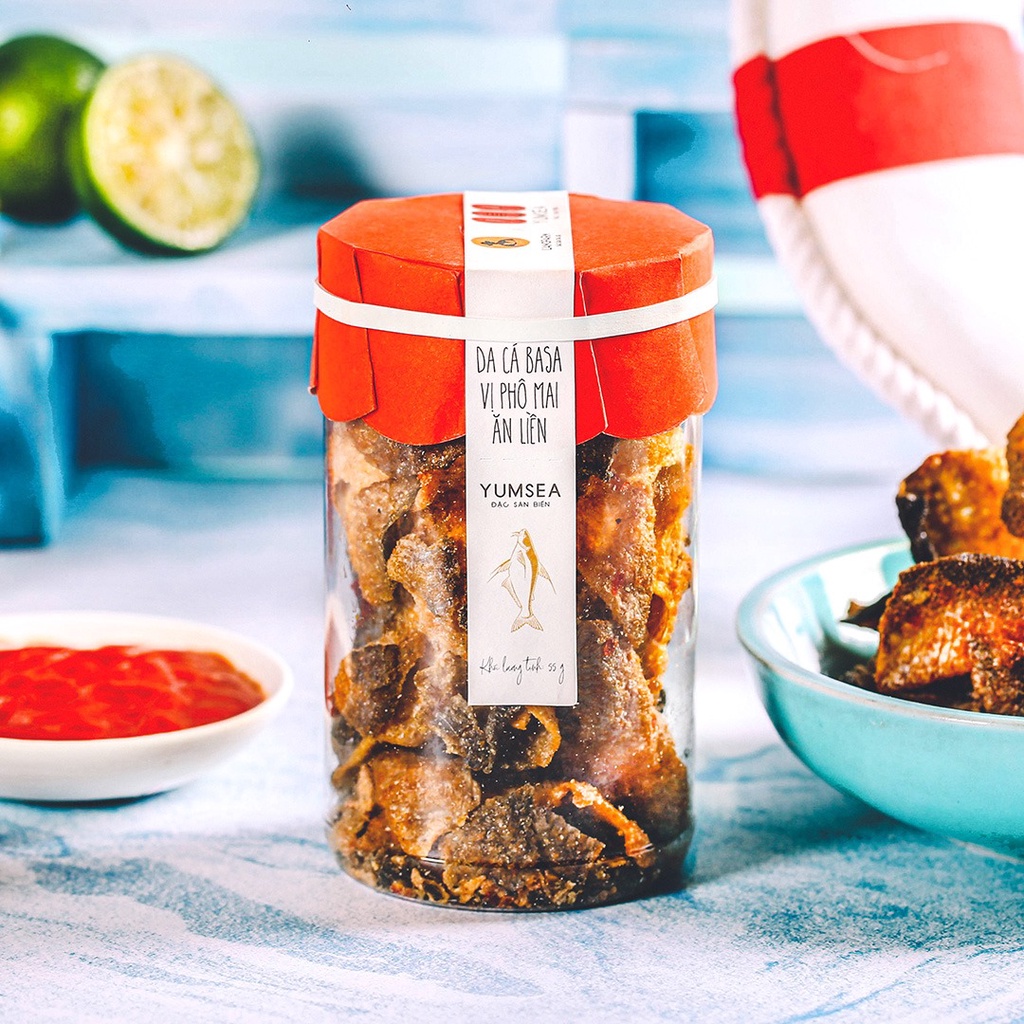 Da cá basa vị phô mai ăn liền Yumsea, 55g, hũ, mẫu tobita