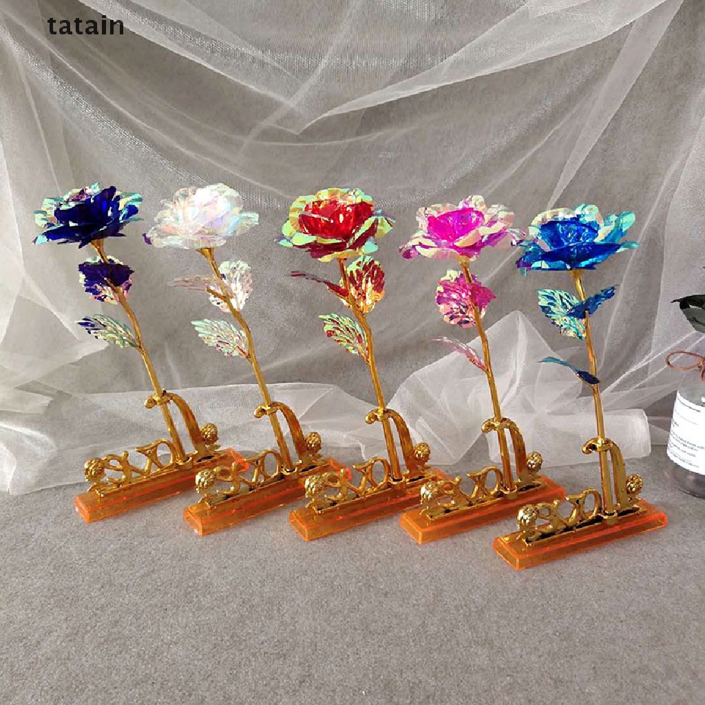 [TAT] Valentine's Day Creative Aluminum Foil Rose Gold Lasting Eternal Love Wedding CVX