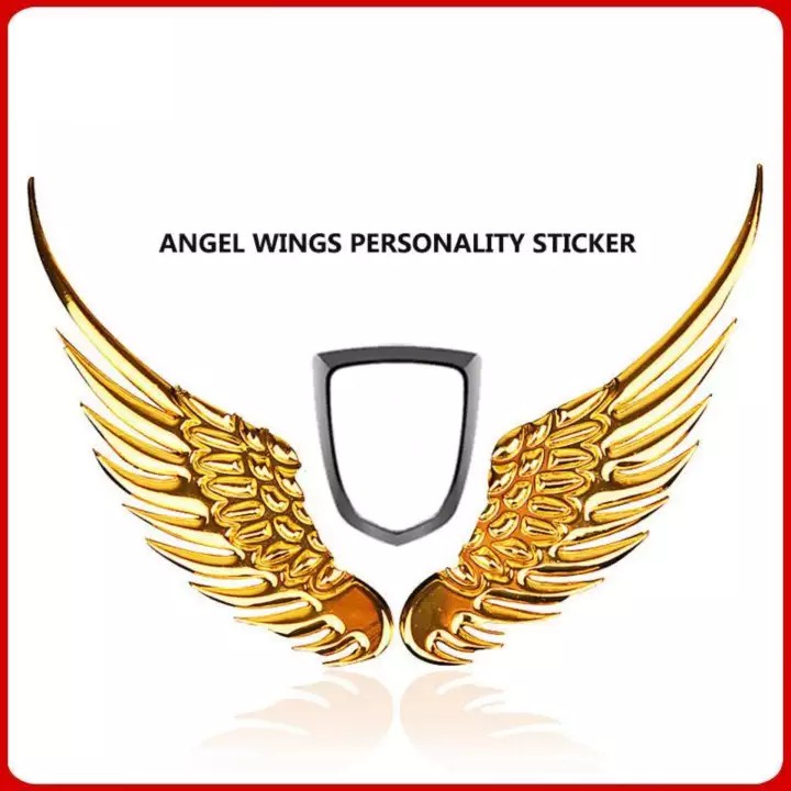 Tem Cánh Thiên Thần Angle Wings Dán Trang Trí Logo Xe Ô Tô