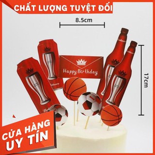 Que cắm chai bia đỏ
