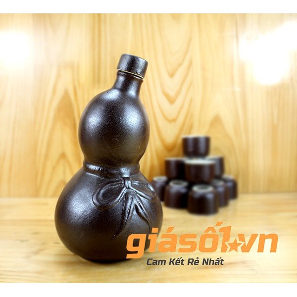 ( BÁN DỜI CHÉN VỚI BÌNH ) Bình NƠ SẦN và 10 chén uống rượu Bát Tràng 500ml