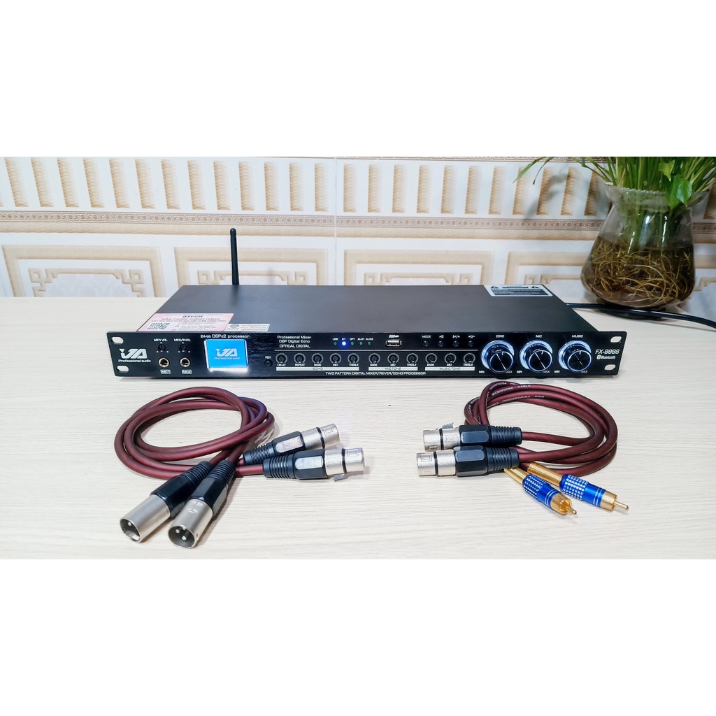 Vang Cơ chống hú JA - FX 999S HÀNG CHÍNH HÃNG có cổng quang, bluetooth, USB