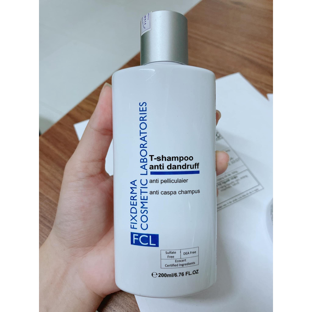 Dầu Gội Làm Sạch Gàu Giảm Ngứa Fixderma FCL T-Shampoo anti dandruff - 200ml (Date 1/9/23)