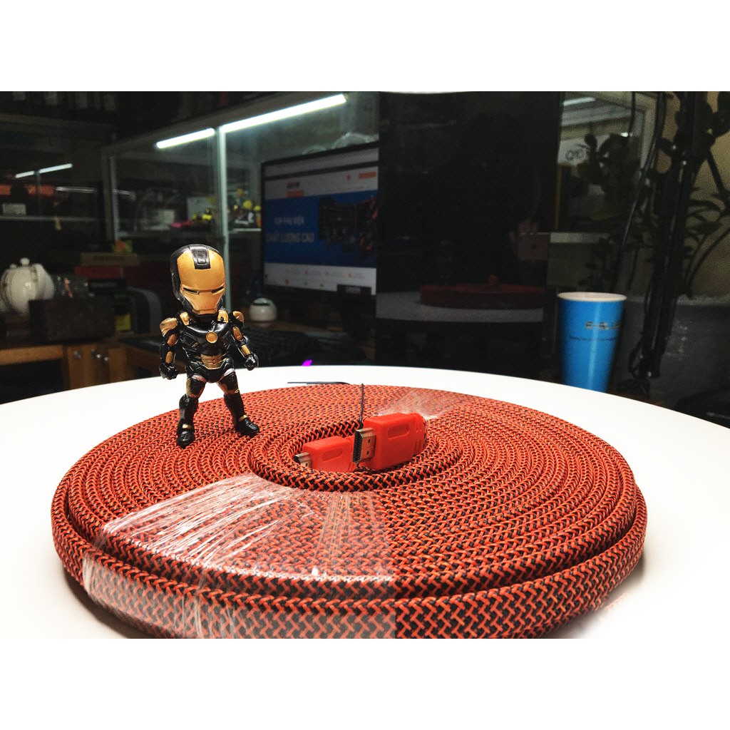 Dây cáp tín hiệu HDMI 15m Dẹt Full HD 1080p - Loại dẹt, đầu mạ đồng - Sợi bọc dù bao bên. ARIGATO Đảm Bảo Chất Lượng.DHD | BigBuy360 - bigbuy360.vn