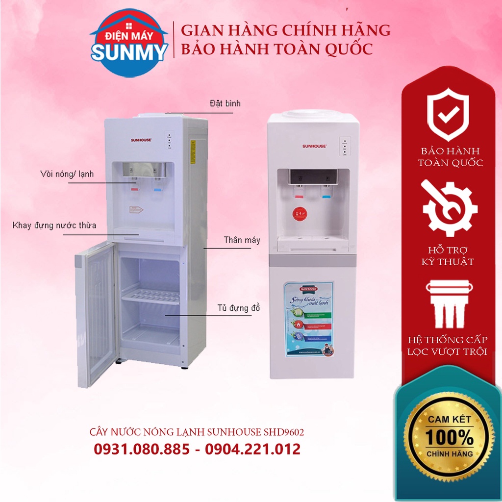 Cây nước nóng lạnh SUNHOUSE SHD9602