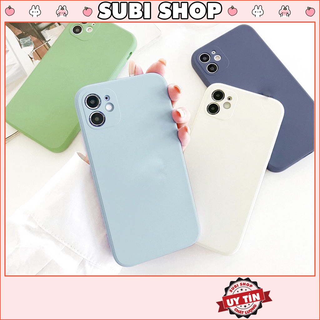 Ốp Lưng iPhone Dẻo Cạnh Vuông TPU Màu Hàn Quốc 6/6plus/6s/6splus/7/7plus/8/8plus/x/xr/xs/11/12/pro/max/plus/promax