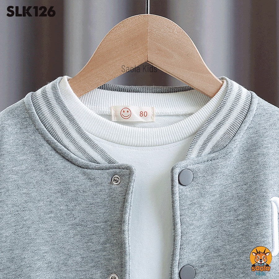 SLK126 - Áo khoác NY 3 màu cho bé trai hàng quảng châu cao cấp