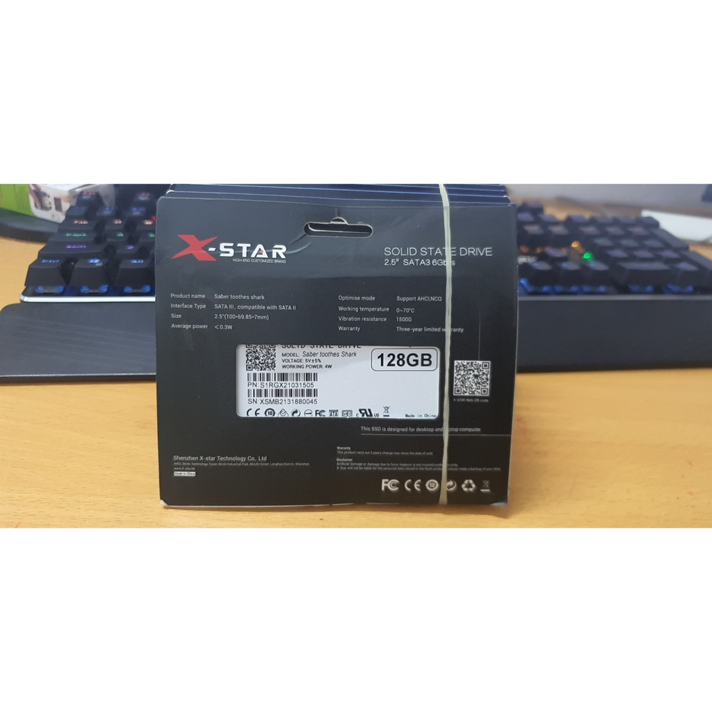 Ổ cứng SSD XSTAR 128GB SATA3 Drive 2.5 - Bản Nhôm ( Chất lượng cao ) -Bảo hành chính hãng 36 tháng