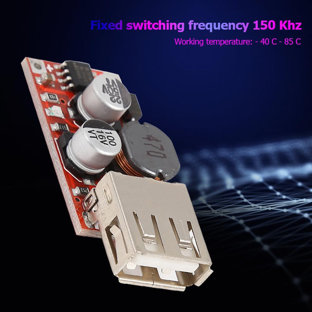 Mô Đun Hạ Áp 9v / 12v / 24v Sang 5v Usb Cho Xe Hơi