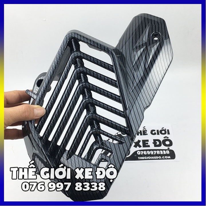 Ốp két nước AB 160 125 cc 2023 cacbon - phụ kiện đồ chơi ốp carbon trang trí két tản nhiệt xe Air Blade Airblade